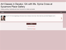 Tablet Screenshot of decaturartclasses.com